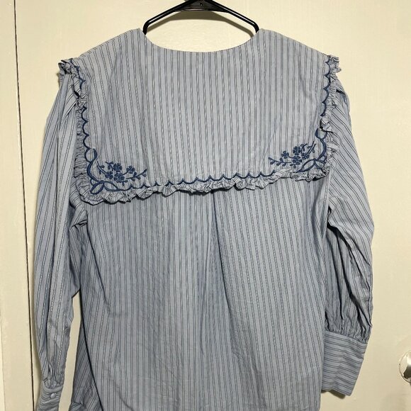 Damson Madder Nordine Square Collar Blouse - UK 8 - Picture 4 of 5